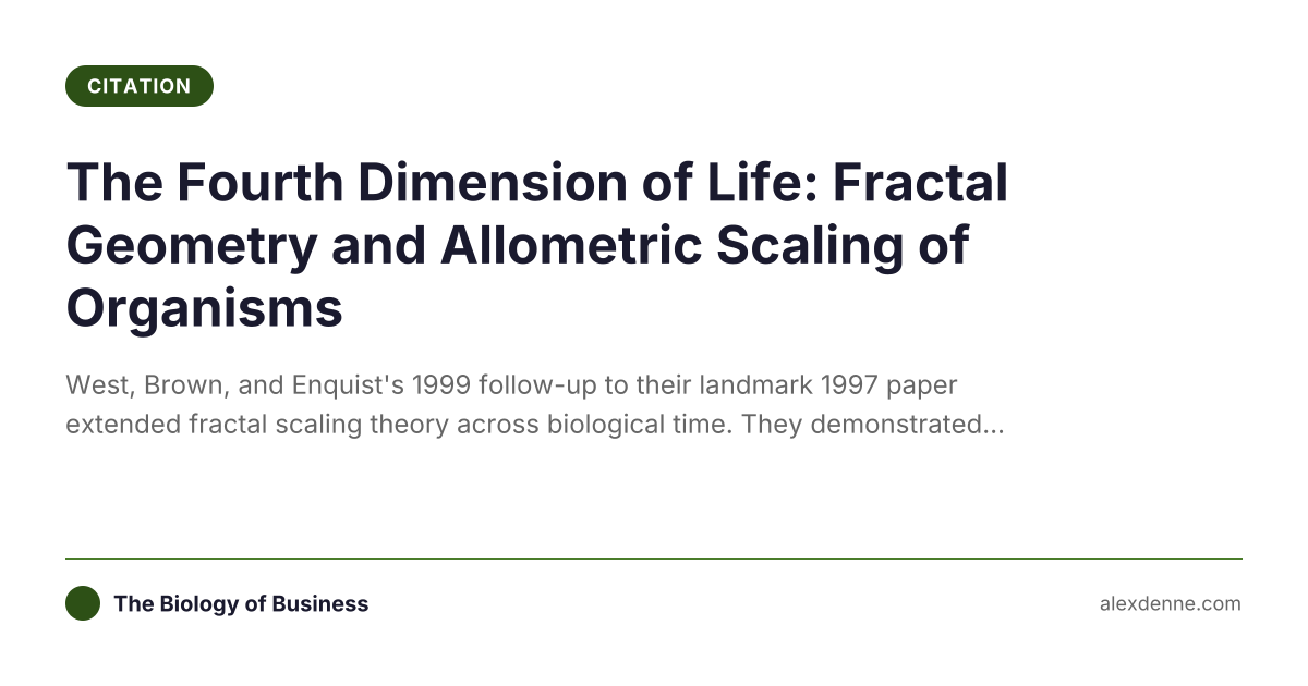 The Fourth Dimension of Life: Fractal... | Alex Denne