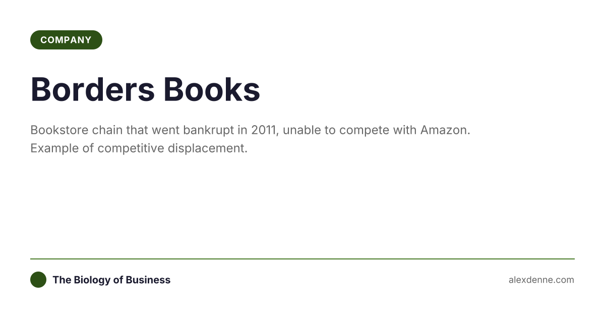 Borders Books Business Strategy | Alex Denne