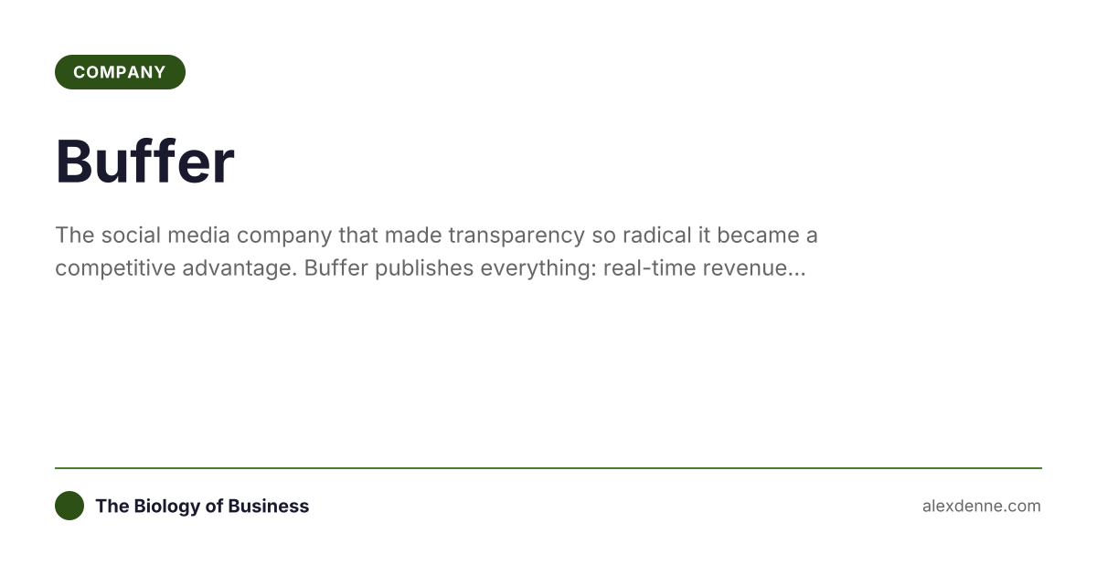 Buffer Business Strategy | Alex Denne