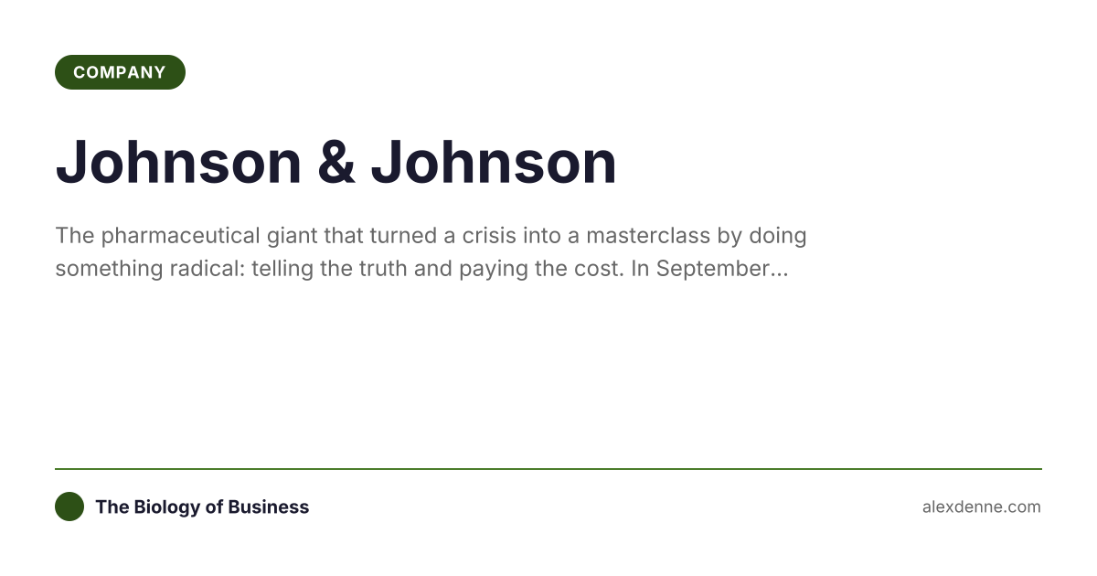 Johnson & Johnson Business Strategy | Alex Denne